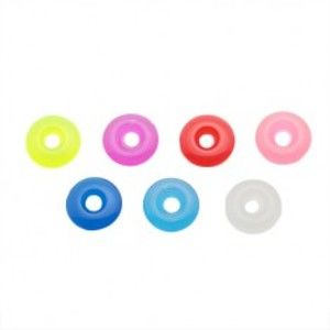Šperky eshop - Akrylové farebné koliesko na piercing - prívesok na činku W16.01/07 - Farba: Svetlomodrá