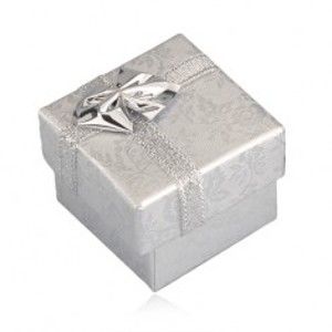 Darčekové balenie - strieborné ruže, strieborná stuha, 40 mm