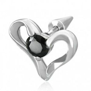 Šperky eshop - Fake expander s oceľovým srdcom N4.13