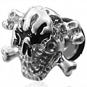 Šperky eshop - Falošný piercing lebka E17.15