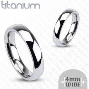 Šperky eshop - Obrúčka z titánu, 4 mm K14.9 - Veľkosť: 52 mm