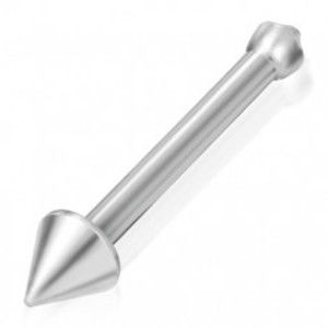 Šperky eshop - Piercing do nosa z chirurgickej ocele - rovný so špičkou V2.5