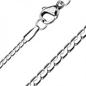 Šperky eshop - Plochá oceľová retiazka - článkovaný had 1,5 mm A24.11