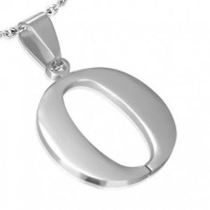 Šperky eshop - Prívesok z ocele - písmeno "O" K2.15