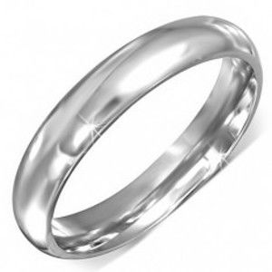 Šperky eshop - Prsteň z chirurgickej ocele striebornej farby s hladkým povrchom BB7.8 - Veľkosť: 60 mm