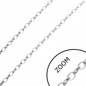 Šperky eshop - Retiazka z ocele - úzke oválne očká Y39.20