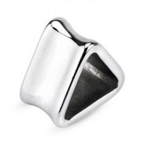 Šperky eshop - Tunel do ucha z chirurgickej ocele - triangel F14.15 - Hrúbka: 8 mm