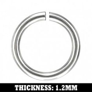 Šperky eshop - Ukončovacie očko z ocele, 6 mm AA45.28